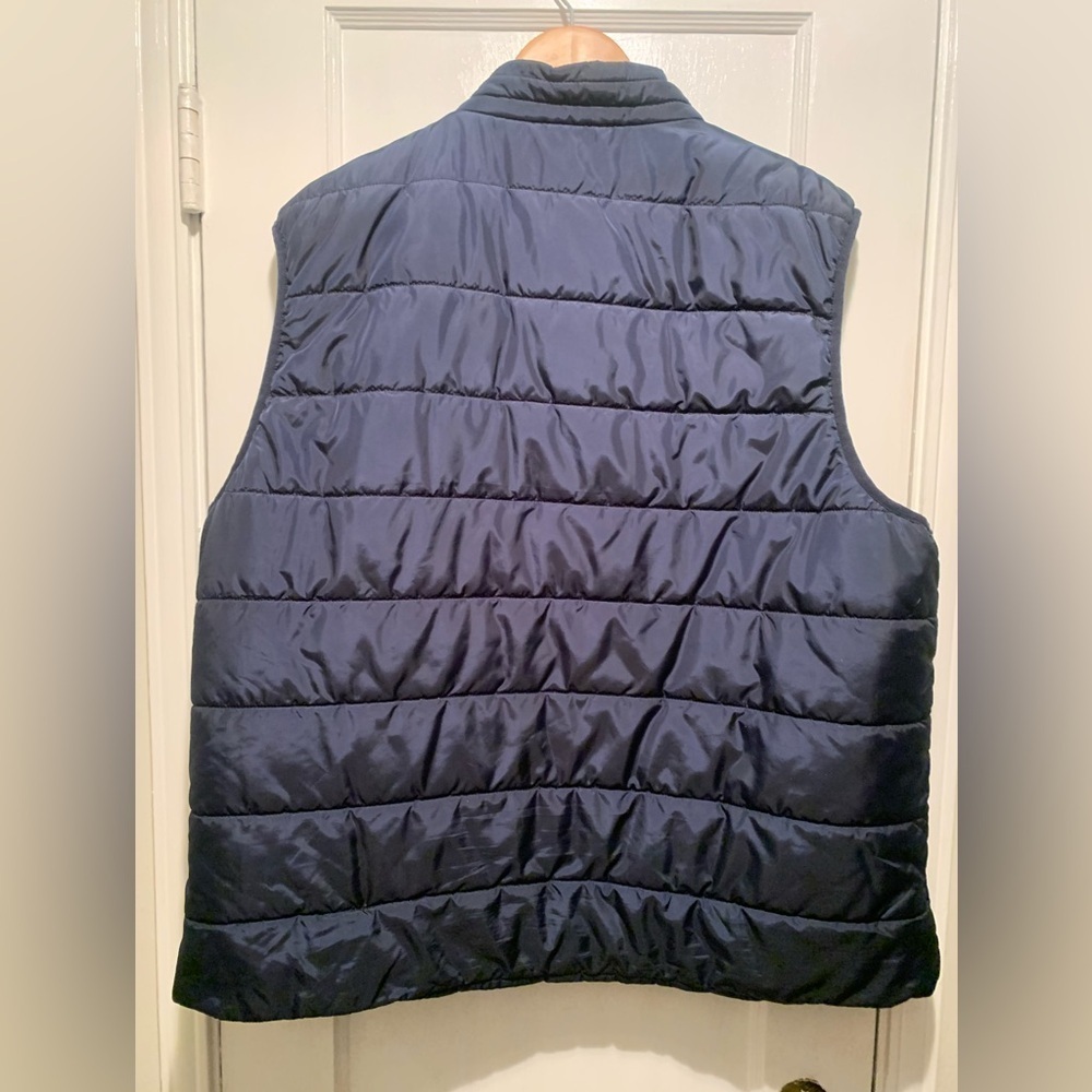 Joseph Abboud Navy Puffer Vest XXL Water Repellent Outdoor Ready Like New - Picture 5 of 16